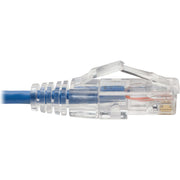 Tripp Lite by Eaton Cat6 UTP Patch Cable (RJ45) - M/M, Gigabit, Snagless, Molded, Slim, Blue, 8 in. - N201-S8N-BL