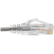 Tripp Lite by Eaton Cat6 UTP Patch Cable (RJ45) - M/M, Gigabit, Snagless, Molded, Slim, Gray, 8 in. - N201-S8N-GY