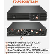 Vertiv Liebert TDU - 3440VA/3440W 120VAC | Step Down Transformer/Voltage Converter 2U Rack Tower (TDU-3500RTL620) - TDU-3500RTL620