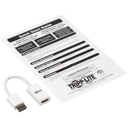 Tripp Lite by Eaton P136-06N-HDR-W DisplayPort to HDMI 4K Adapter - M/F, White - P136-06N-HDR-W