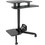 Tripp Lite by Eaton Rolling Desk TV/Monitor Cart - Height Adjustable