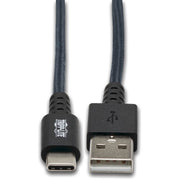 Tripp Lite by Eaton U038-003-GY-MAX Heavy-DutyUSB-A to USB-C Cable (M/M), Gray, 3 ft. (0.9 m)
