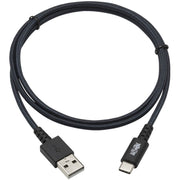 Tripp Lite by Eaton U038-003-GY-MAX Heavy-DutyUSB-A to USB-C Cable (M/M), Gray, 3 ft. (0.9 m) - U038-003-GY-MAX
