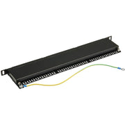 Tripp Lite by Eaton N252A-024-HUSHK Cat6a 24-Port Patch Panel, 0.5U - N252A-024-HUSHK