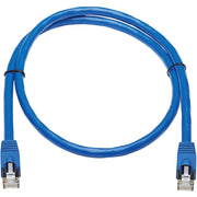 Tripp Lite by Eaton Cat6a 10G-Certified Snagless F/UTP Network Patch Cable (RJ45 M/M), Blue, 3 ft.