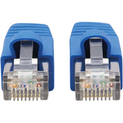 Tripp Lite by Eaton Cat6a 10G-Certified Snagless F/UTP Network Patch Cable (RJ45 M/M), Blue, 20 ft. - N261P-020-BL