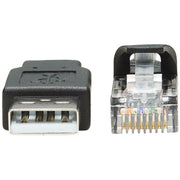 Tripp Lite by Eaton U009-006-RJ45-X USB to RJ45 Rollover Console Cable (M/M), Black, 6 ft. - U009-006-RJ45-X