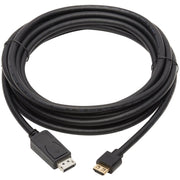 Tripp Lite by Eaton P582-010-4K6AE DisplayPort to HDMI 4K Cable - M/M, 10 ft., Black - P582-010-4K6AE