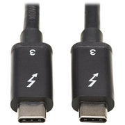 Tripp Lite by Eaton Thunderbolt 3 Cable, M/M, 0.5 m, Black - MTB3-00M5-5A-B