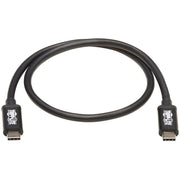 Tripp Lite by Eaton Thunderbolt 3 Cable, M/M, 0.5 m, Black - MTB3-00M5-5A-B