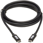 Tripp Lite by Eaton Thunderbolt 3 Cable, M/M, 1.5 m, Black - MTB3-01M5-5A-B