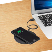 Tripp Lite by Eaton Wireless Phone Charger - 10W, Qi Certified, Apple and Samsung Compatible, Black - U280-Q01FL-BK