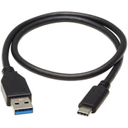Tripp Lite by Eaton U428-20N-G2 USB Type-C to USB Type-A Cable, M/M, 20 in. - U428-20N-G2