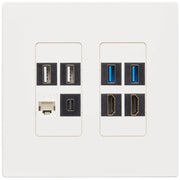 Tripp Lite by Eaton N080-SMB2-WH Mounting Box - White - TAA Compliant - N080-SMB2-WH