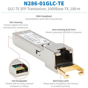 Tripp Lite by Eaton Cisco SFP (mini-GBIC) Module - N286-01GLC-TE