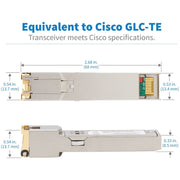 Tripp Lite by Eaton Cisco SFP (mini-GBIC) Module - N286-01GLC-TE