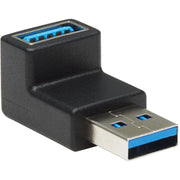 Tripp Lite by Eaton USB 3.0 SuperSpeed Adapter - USB-A to USB-A, M/F, Down Angle, Black