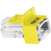 N2LPLUG-010-YW_Tripp Lite by Eaton Universal RJ45 Locking Inserts, Yellow, 10 Pack