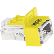 Tripp Lite by Eaton Universal RJ45 Locking Inserts, Yellow, 10 Pack - N2LPLUG-010-YW