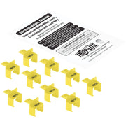 Tripp Lite by Eaton Universal RJ45 Locking Inserts, Yellow, 10 Pack - N2LPLUG-010-YW