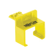 N2LPLUG-010-YW_Tripp Lite by Eaton Universal RJ45 Locking Inserts, Yellow, 10 Pack