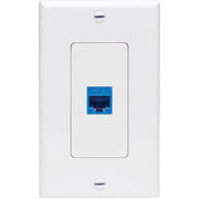 Tripp Lite by Eaton Center Plate Insert, Decora Style - Vertical, 1 Port - N042D-001V-WH