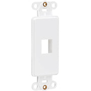 Tripp Lite by Eaton Center Plate Insert, Decora Style - Vertical, 1 Port