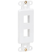 Tripp Lite by Eaton Center Plate Insert, Decora Style - Vertical, 2 Ports