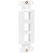 Tripp Lite by Eaton Center Plate Insert, Decora Style - Vertical, 3 Ports