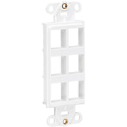 Tripp Lite by Eaton Center Plate Insert, Decora Style - Vertical, 6 Ports