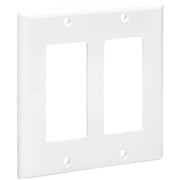 Tripp Lite by Eaton Double-Gang Faceplate, Decora Style - Vertical, White