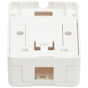 Tripp Lite by Eaton Surface-Mount Box for Keystone Jack - 1 Port, White - N082-001-WH