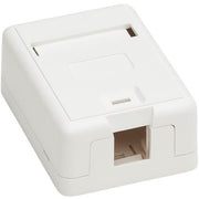 Tripp Lite by Eaton Surface-Mount Box for Keystone Jack - 1 Port, White