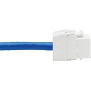 Tripp Lite by Eaton Cat6 Keystone Jack Cable Assembly, RJ45 M/F, 18 in., Blue - N237-F18N-WHSH