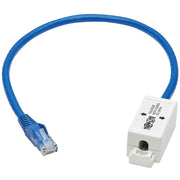 Tripp Lite by Eaton Cat6 Junction Box Cable Assembly, 18 in., Blue - N237-P18N-WHSH