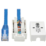 Tripp Lite by Eaton Cat6 Junction Box Cable Assembly, 18 in., Blue - N237-P18N-WHSH