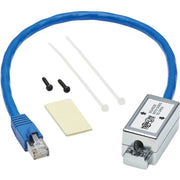 Tripp Lite by Eaton Cat6a Junction Box Cable Assembly, 18 in., Blue - N237A-P18N-WHSH