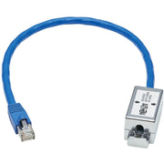 Tripp Lite by Eaton Cat6a Junction Box Cable Assembly, 18 in., Blue - N237A-P18N-WHSH