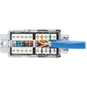 Tripp Lite by Eaton Cat6a Junction Box Cable Assembly, 18 in., Blue - N237A-P18N-WHSH