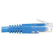 Tripp Lite by Eaton N204-015-BL-DN Down-Angle Cat6 Ethernet Cable - 15 ft., M/M, Blue - N204-015-BL-DN