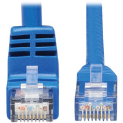 Tripp Lite by Eaton N204-015-BL-DN Down-Angle Cat6 Ethernet Cable - 15 ft., M/M, Blue - N204-015-BL-DN