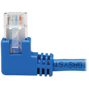 Tripp Lite by Eaton N204-015-BL-LA Left-Angle Cat6 Ethernet Cable - 15 ft., M/M, Blue - N204-015-BL-LA