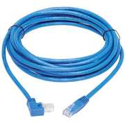 Tripp Lite by Eaton N204-015-BL-RA Right-Angle Cat6 Ethernet Cable - 15 ft., M/M, Blue - N204-015-BL-RA