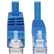Tripp Lite by Eaton N204-020-BL-DN Down-Angle Cat6 UTP Patch Cable - 20 ft., M/M, Blue