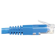 Tripp Lite by Eaton N204-020-BL-DN Down-Angle Cat6 UTP Patch Cable - 20 ft., M/M, Blue - N204-020-BL-DN