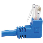 Tripp Lite by Eaton N204-020-BL-DN Down-Angle Cat6 UTP Patch Cable - 20 ft., M/M, Blue - N204-020-BL-DN