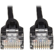 Tripp Lite by Eaton Cat6a 10G Snagless Molded Slim UTP Network Patch Cable (M/M), Black, 10 ft. - N261-S10-BK