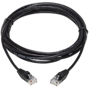Tripp Lite by Eaton Cat6a 10G Snagless Molded Slim UTP Network Patch Cable (M/M), Black, 10 ft. - N261-S10-BK