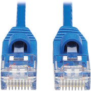 Tripp Lite by Eaton Cat6a 10G Snagless Molded Slim UTP Network Patch Cable (M/M), Blue, 10 ft.