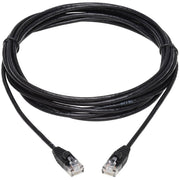 Tripp Lite by Eaton Cat6a 10G Snagless Molded Slim UTP Network Patch Cable (M/M), Black, 15 ft. - N261-S15-BK